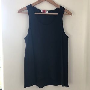 Chic minimalist Everlane ‘washed black’ silk tank
